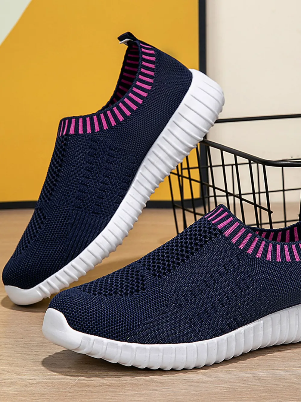 Breathable Knit Slip-On Athletic, image 5