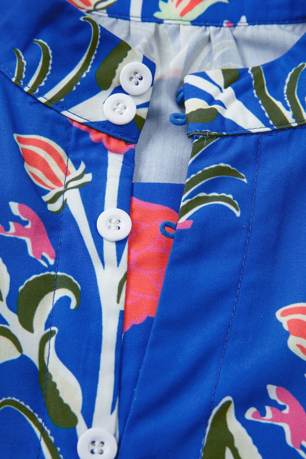 Floral Print Long Sleeve Ruffle Hem Dress, image 7
