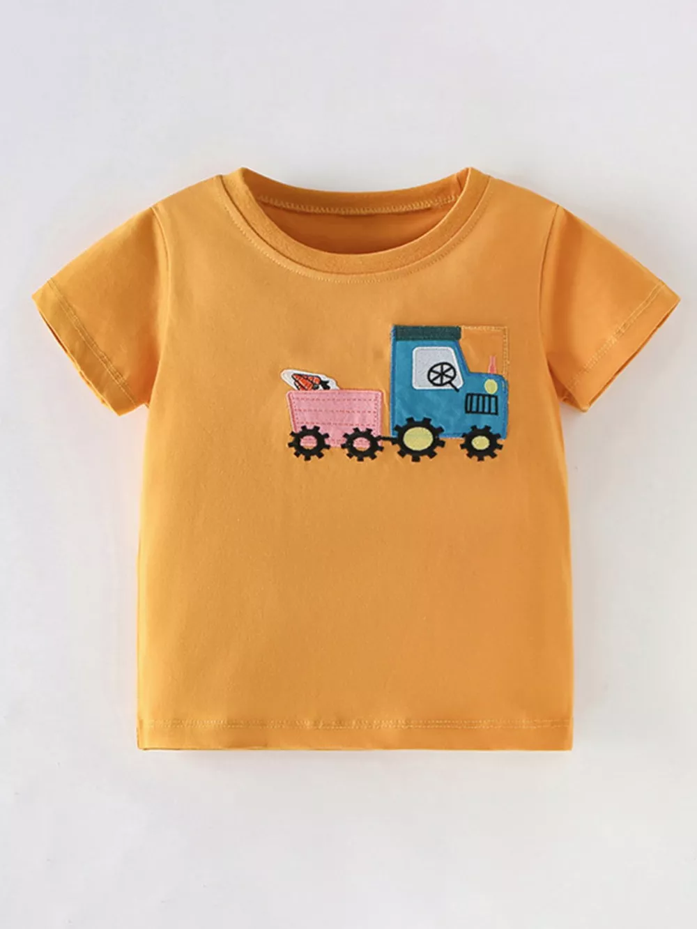 Children's Cute Cartoon Truck Graphic T-Shirt