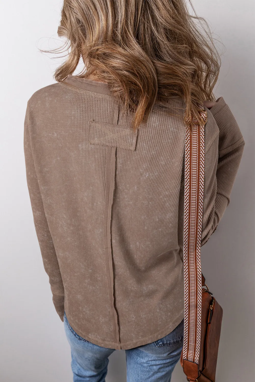 Notched Long Sleeve Top, image 8