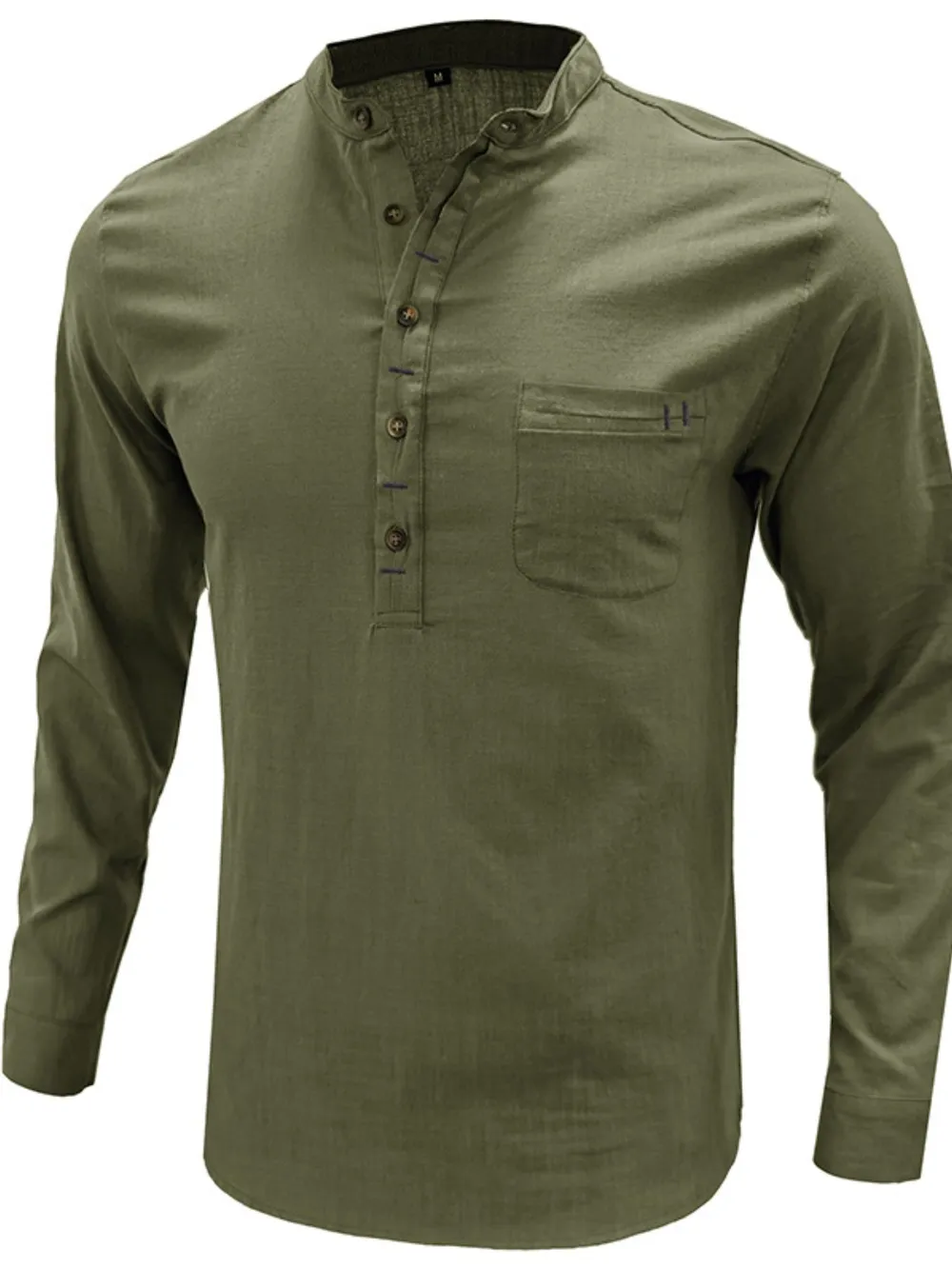 Men's Basic style Button Detail Polo, image 6