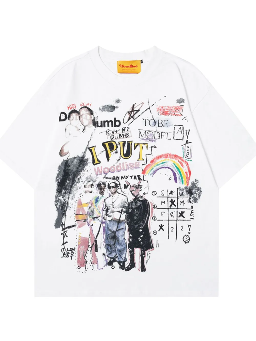 Men's Graphic Round Neck Oversized T-Shirt, image 3