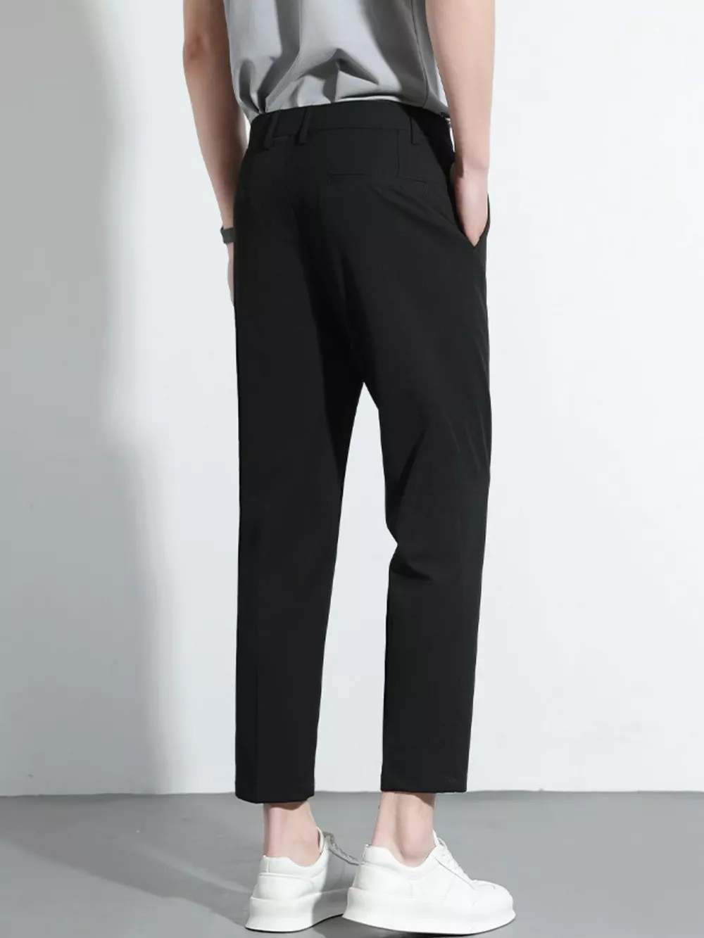 Men's Slim Fit Cropped Pants, image 6