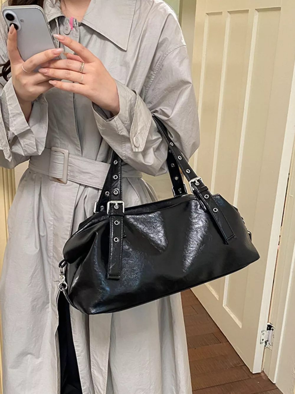 PU Leather Shoulder Bag