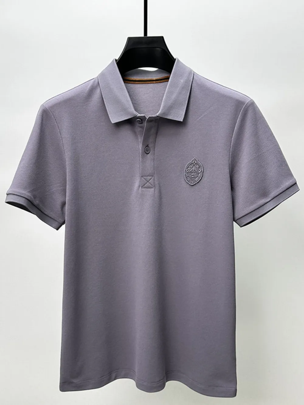 Men's Plus Size Button Detail Short Sleeve Polo, image 4