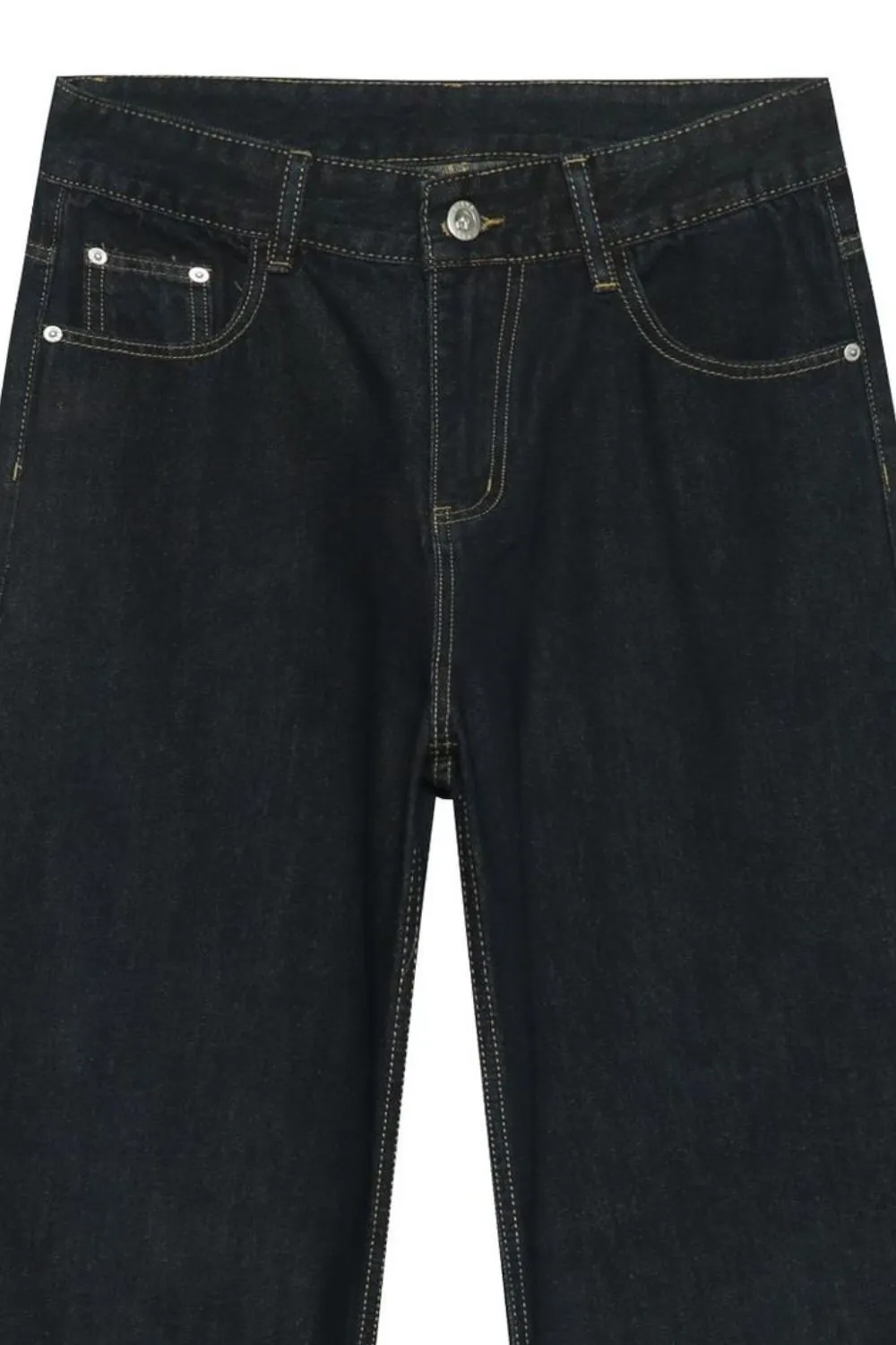 Men's Wide Leg Jeans with Pockets, image 5