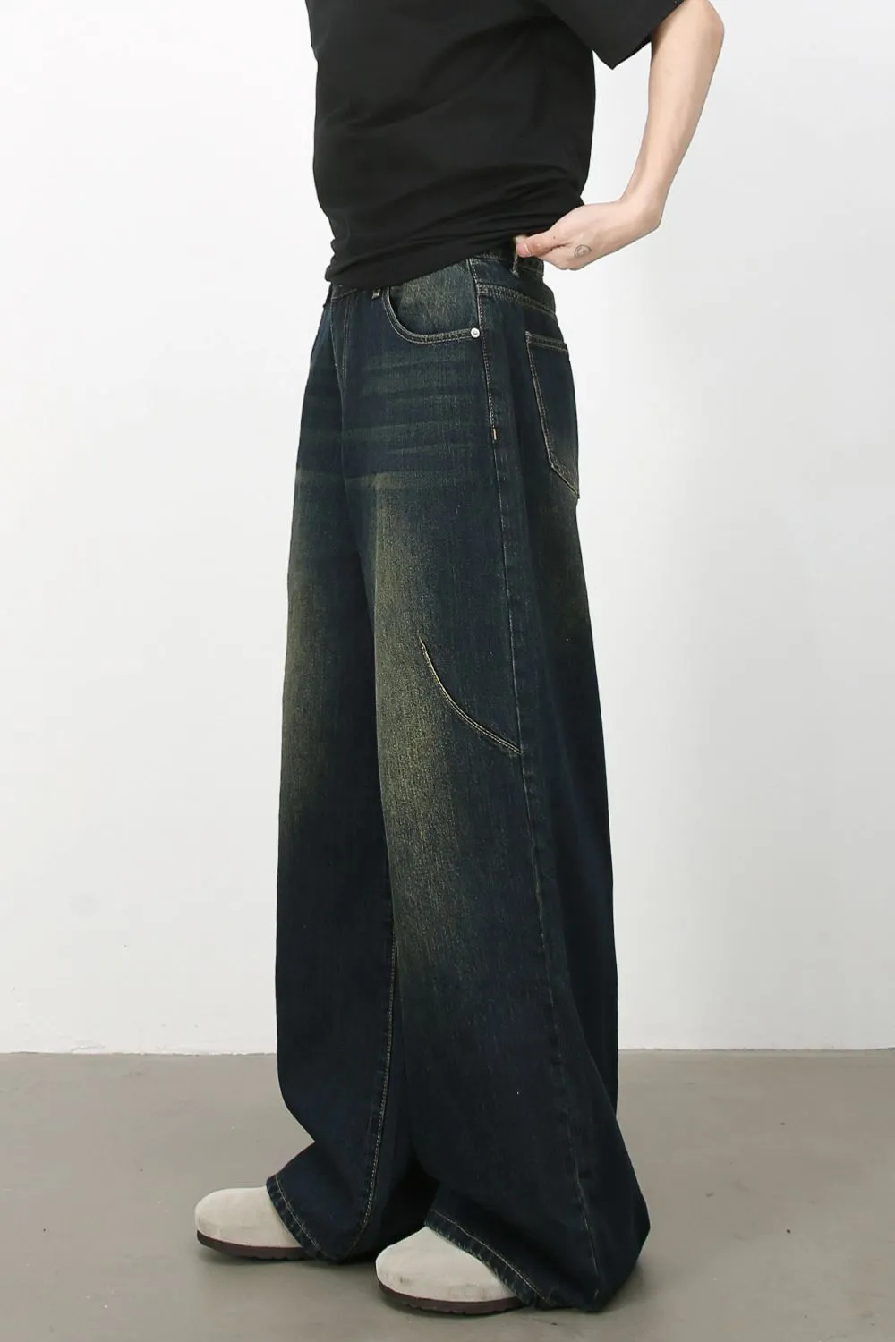 Men's Wide Leg Jeans, image 4