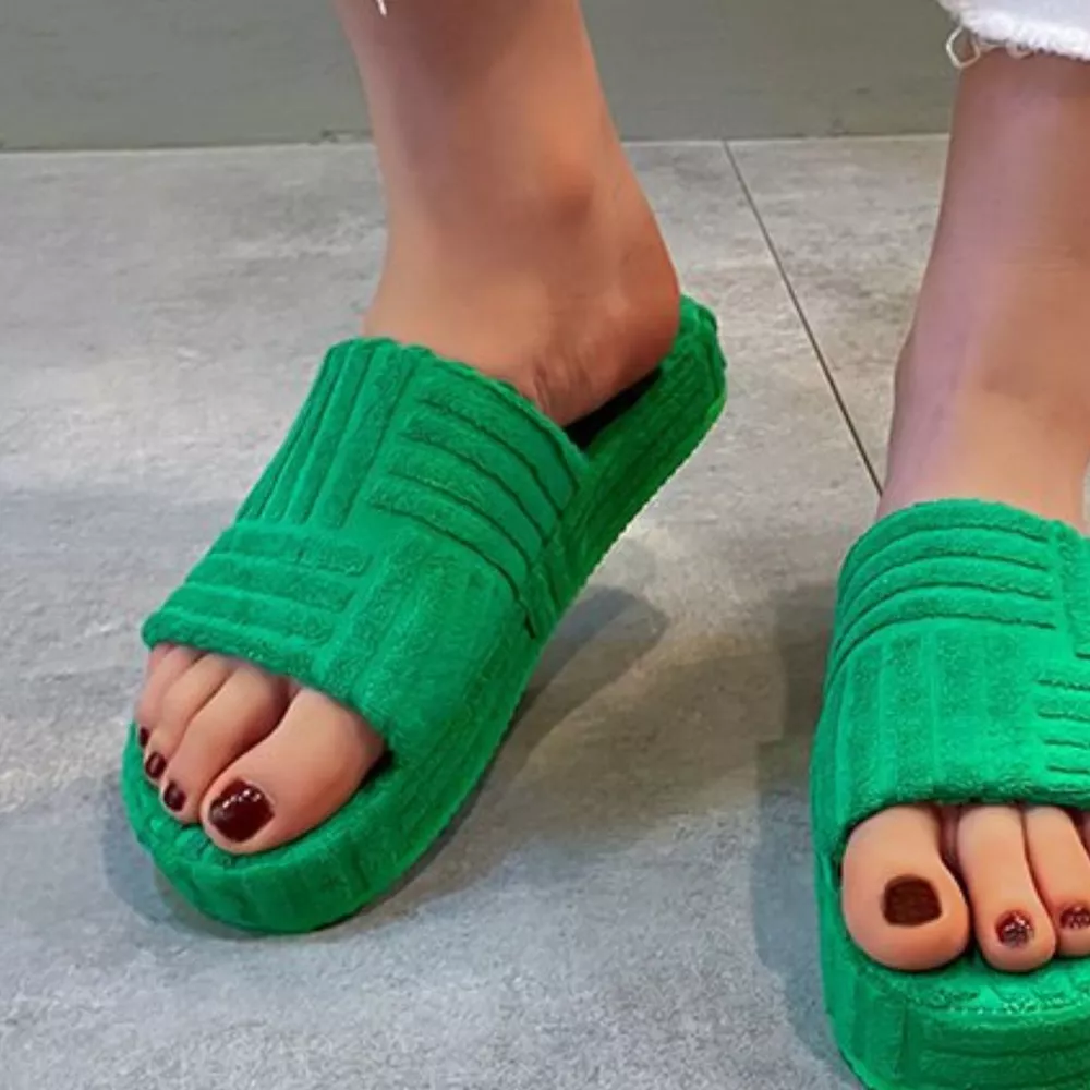 Open Toe Platform Slippers, image 9
