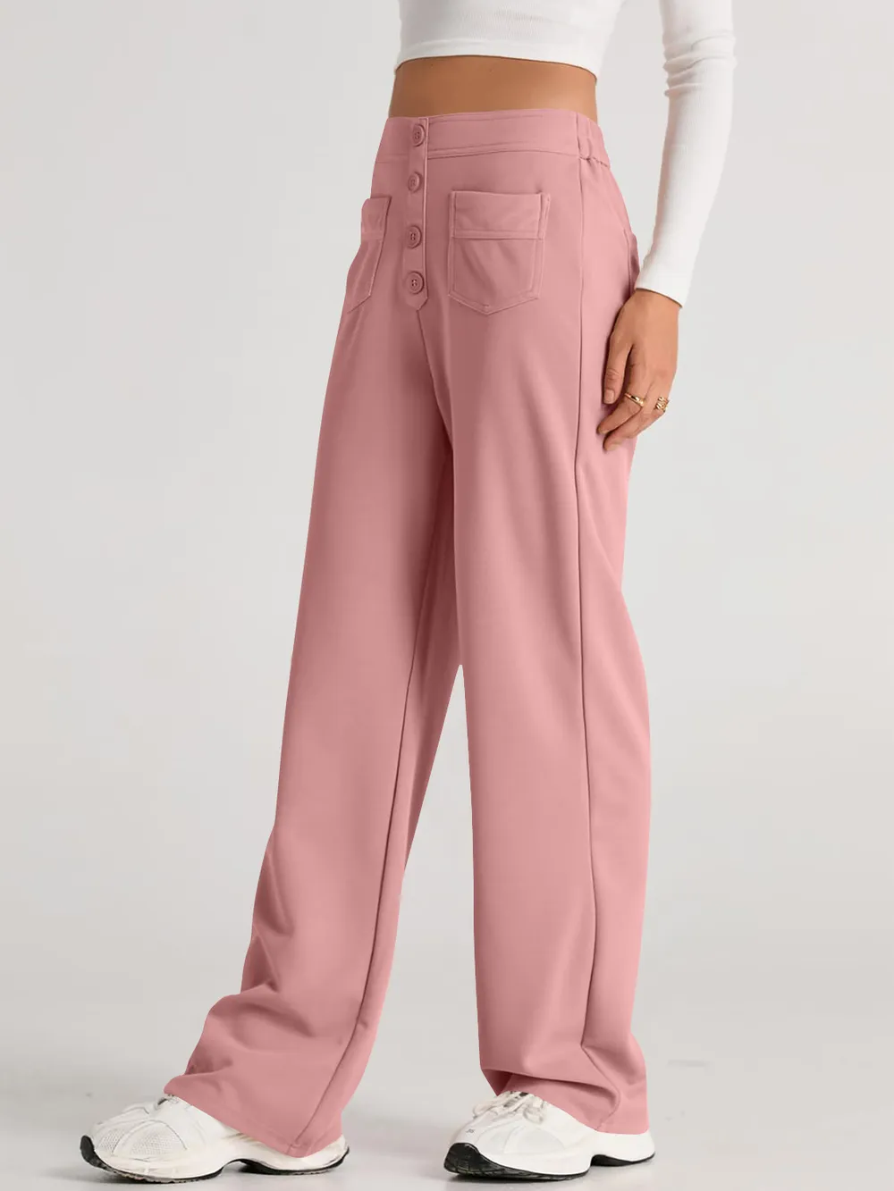High Waist Wide Leg Pants, image 32