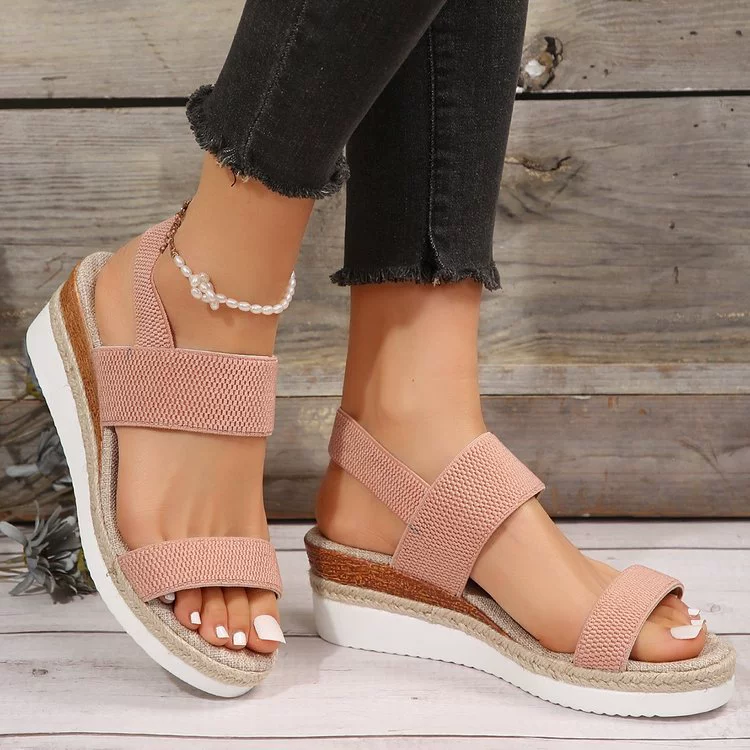 Open Toe Wedge Sandals, image 5