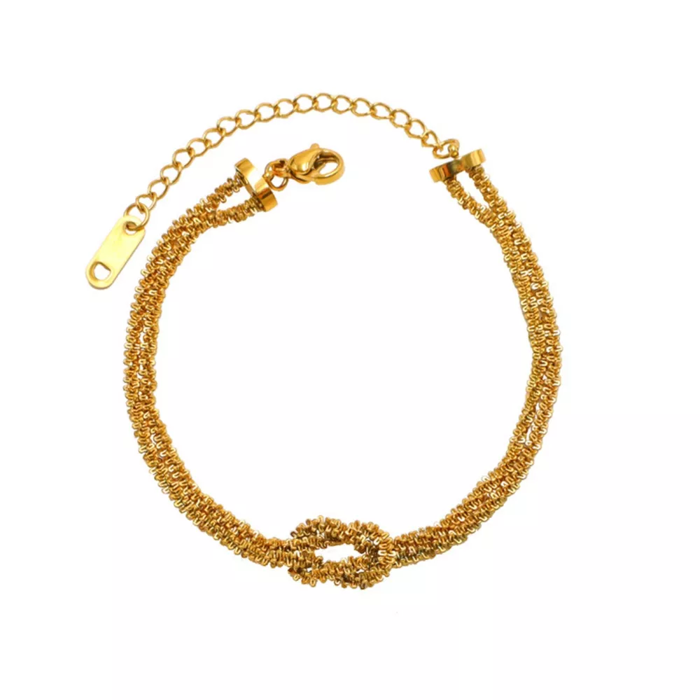 Stainless Steel Twisted Chain Bracelet, image 4
