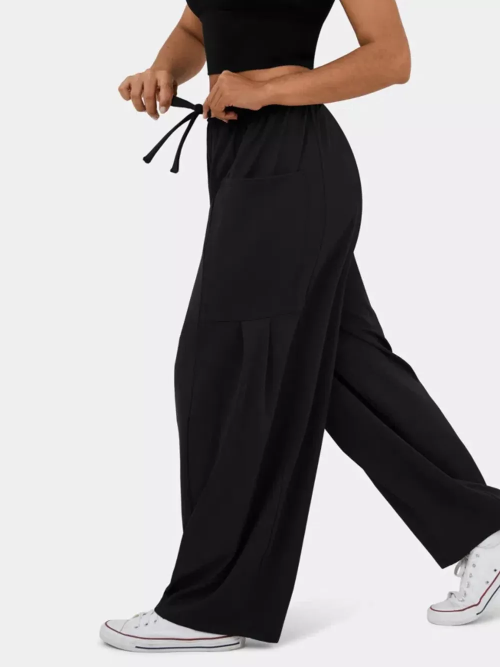 Relaxed Fit Drawstring Pants, image 3