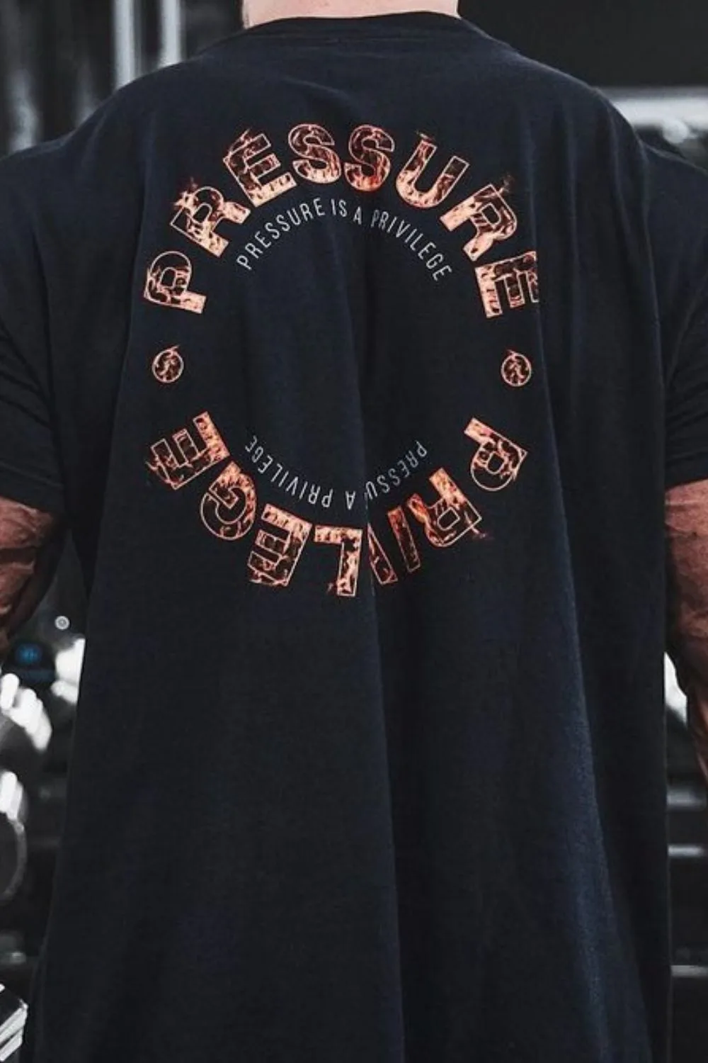 Men's Plus Size Letter Round Neck Short Sleeve T-Shirt, image 3
