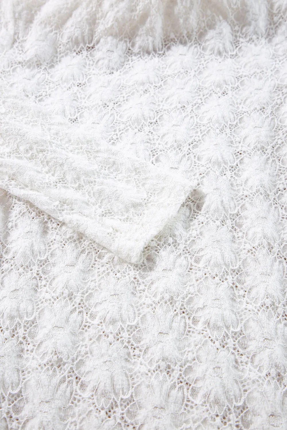 Lace Mock Neck Long Sleeve Top, image 8
