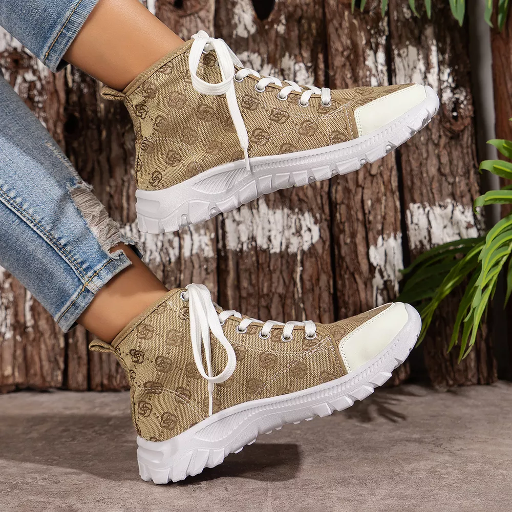 Lace Up Round Toe Sneakers, image 6