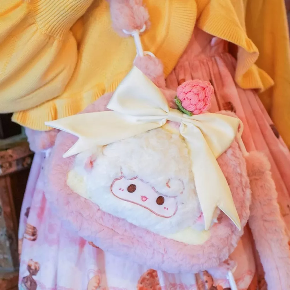Plush Sheep Backpack Bag, image 4
