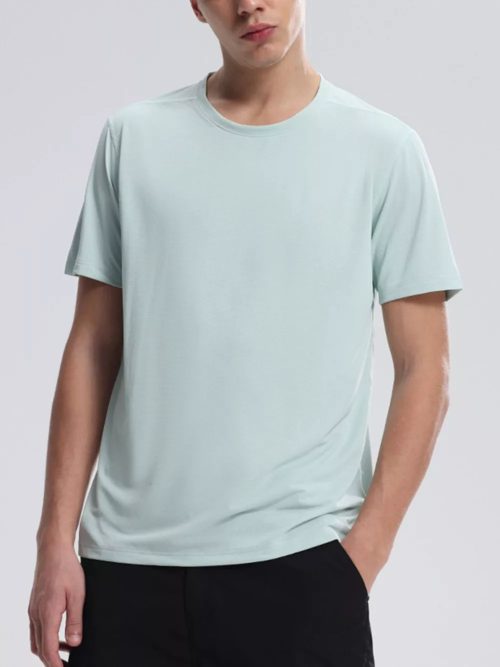 Men's Full Size Lightweight Breathable Short Sleeve T-Shirt Plus Size, image 5
