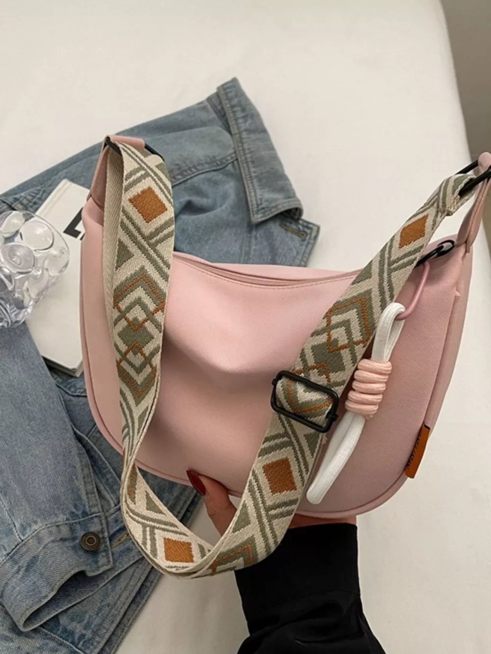 Woven Strap Crossbody Bag, image 6