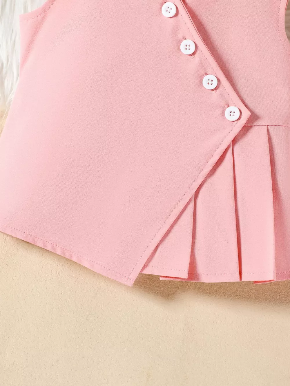 Children's Sleeveless Top and Wide Leg Pants Set, image 13
