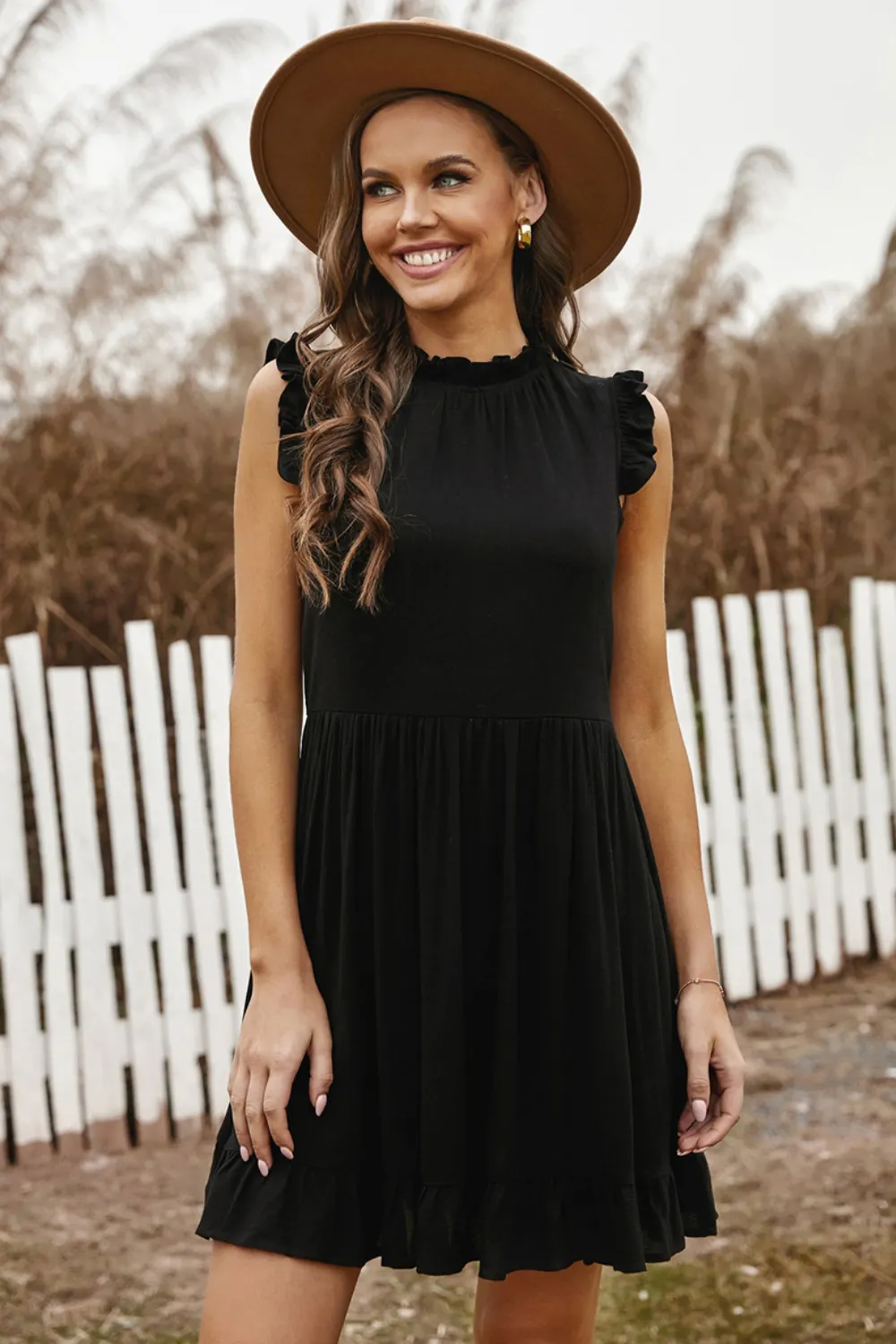 Ruffled Sleeveless Mini Dress, image 6