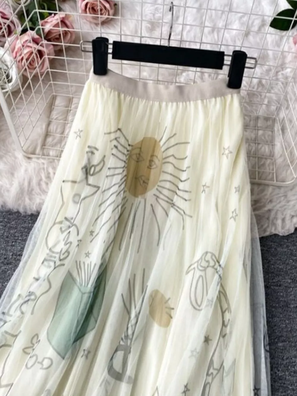 Printed Tulle Skirt, image 5