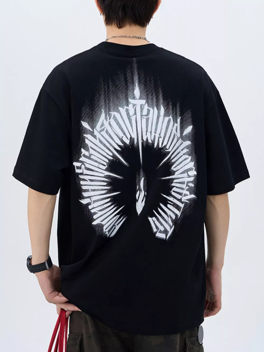 Men's Plus Size Round Neck Short Sleeve T-Shirt, image 3