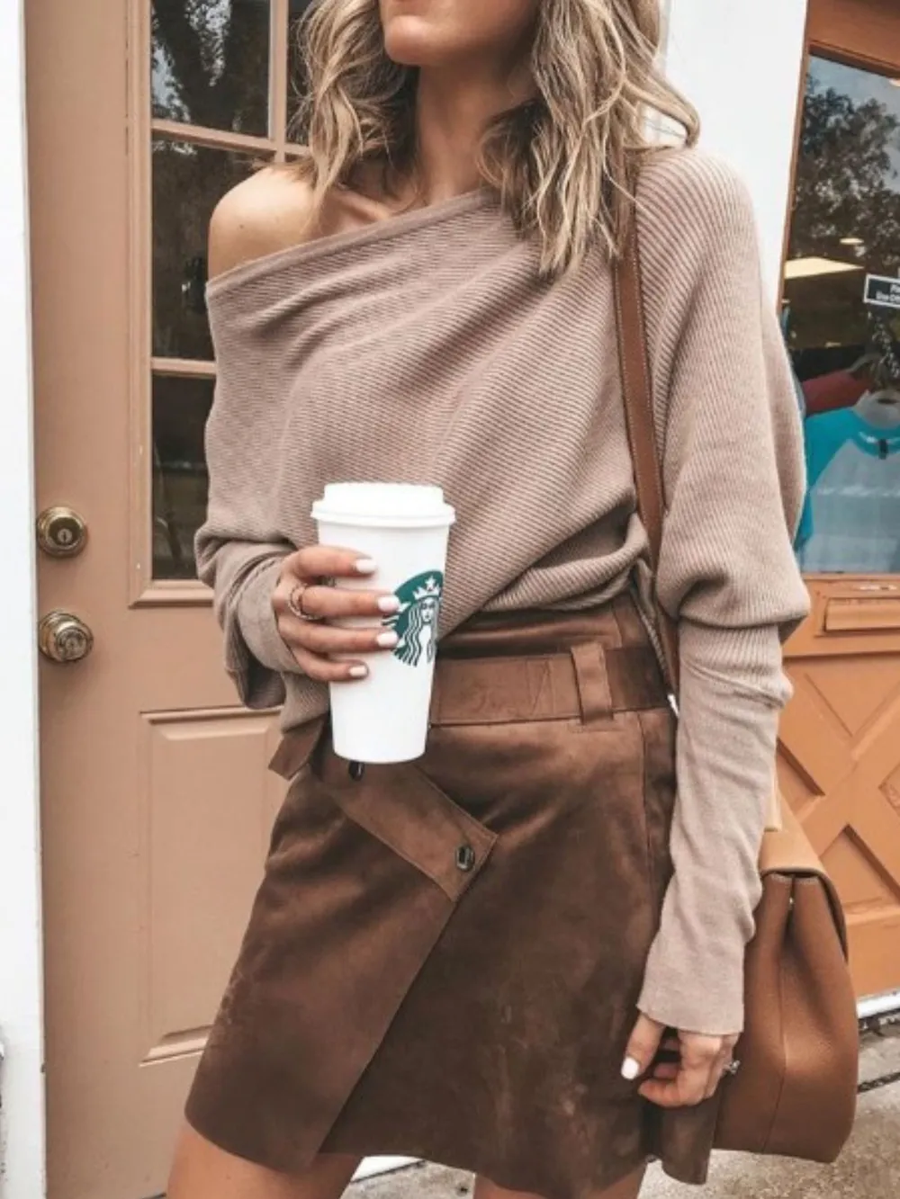 Single Shoulder Ribbed Knit Top, image 13