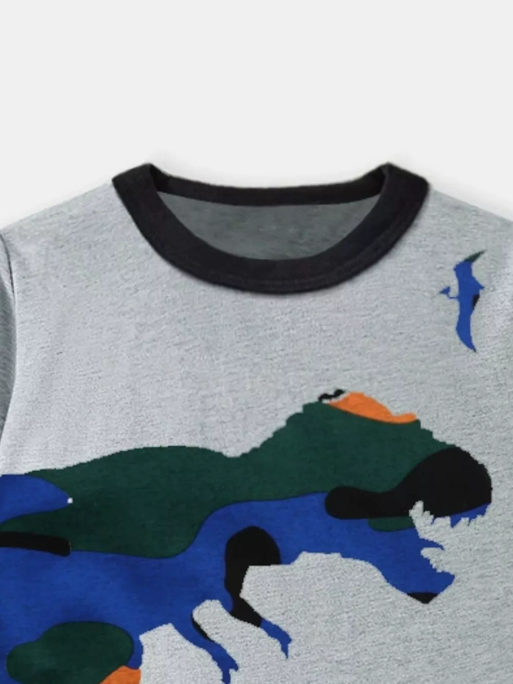 Children's Dinosaur Graphic Round Neck T-Shirt, image 2