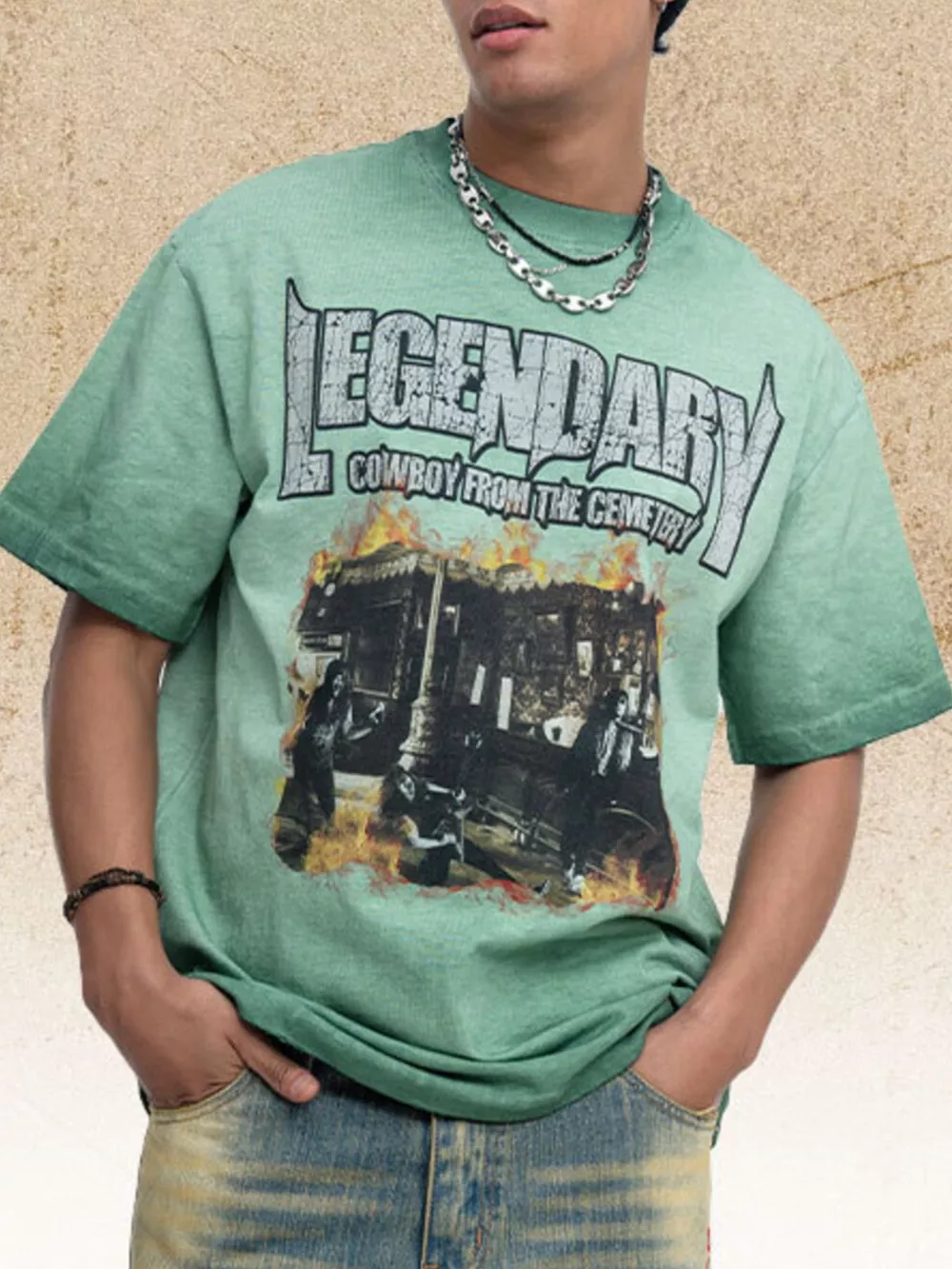 Men's Graphic Round Neck T-Shirt