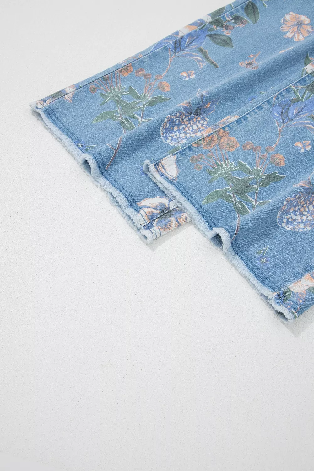 Floral Print Wide-Leg Jeans, image 10