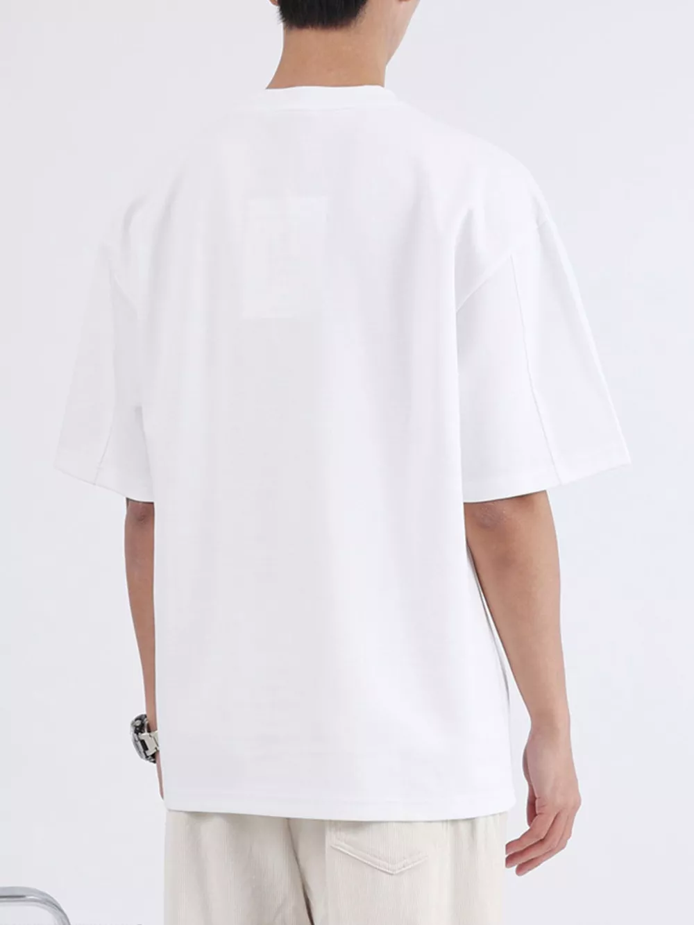 Men's Plus Size Half Sleeve Oversized T-Shirt, image 7