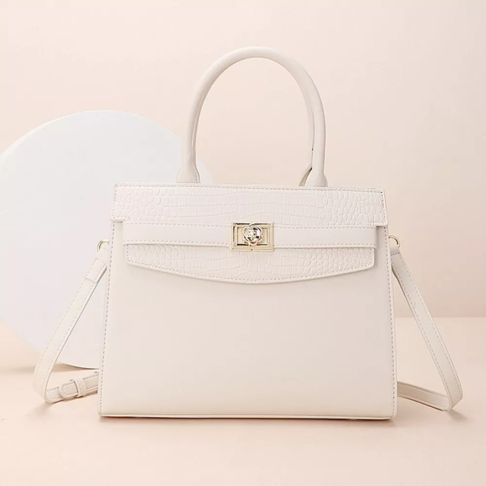 Top Handle Leather Handbag, image 4