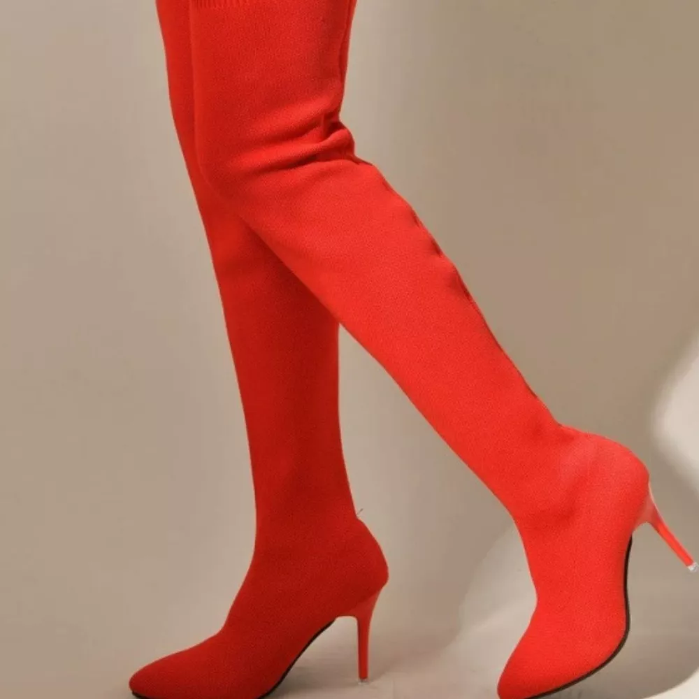 Point Toe Stiletto Boots, image 8