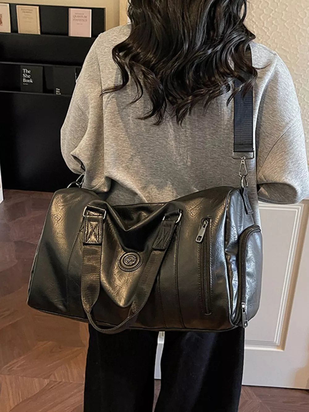 PU Leather Duffel Bag, image 10