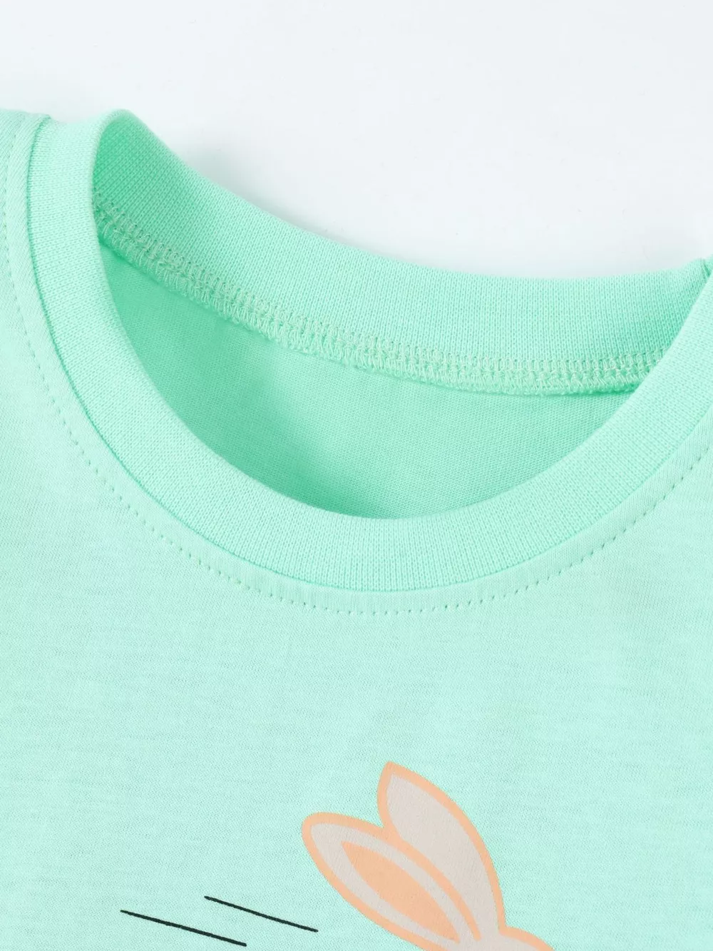 Children's Snail and Bunny Race Graphic Short Sleeve T-Shirt, image 3