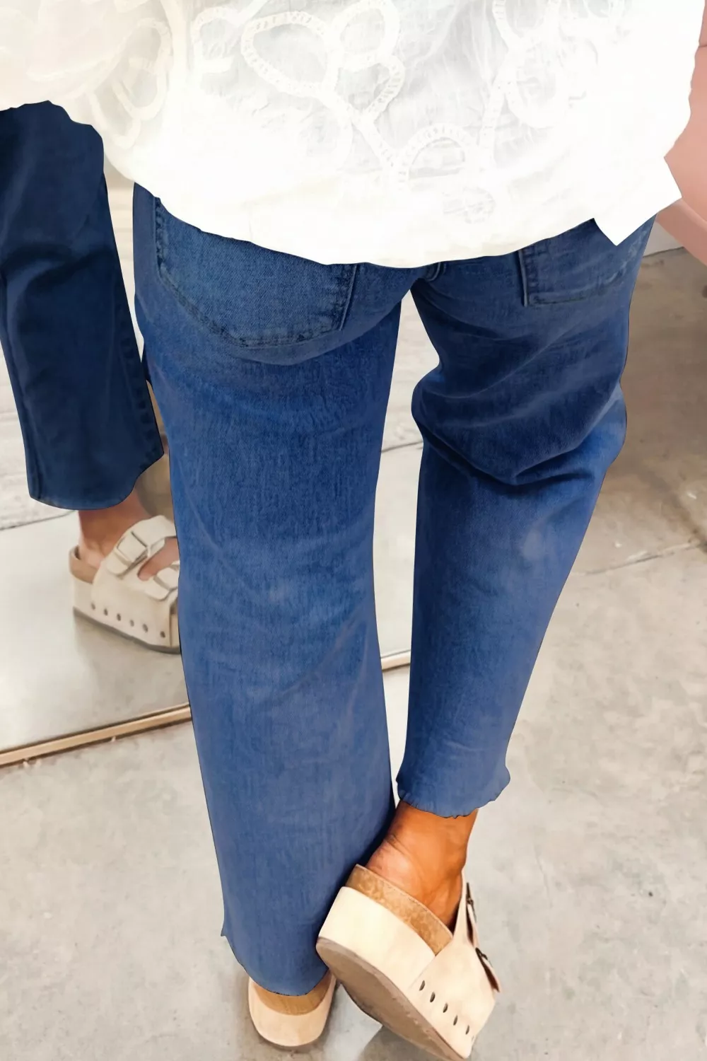 High Waist Straight Leg Jeans, image 3