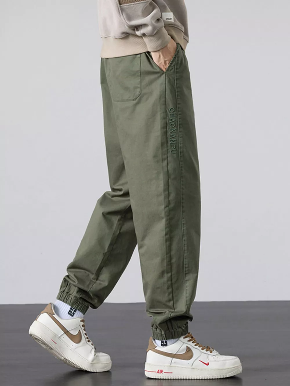 Men's Plus Size Casual Loose Fit Joggers, image 3
