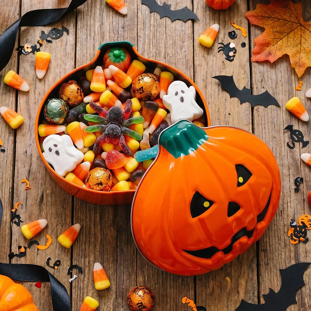 Decorative Pumpkin-Shaped Halloween Storage Box, image 7