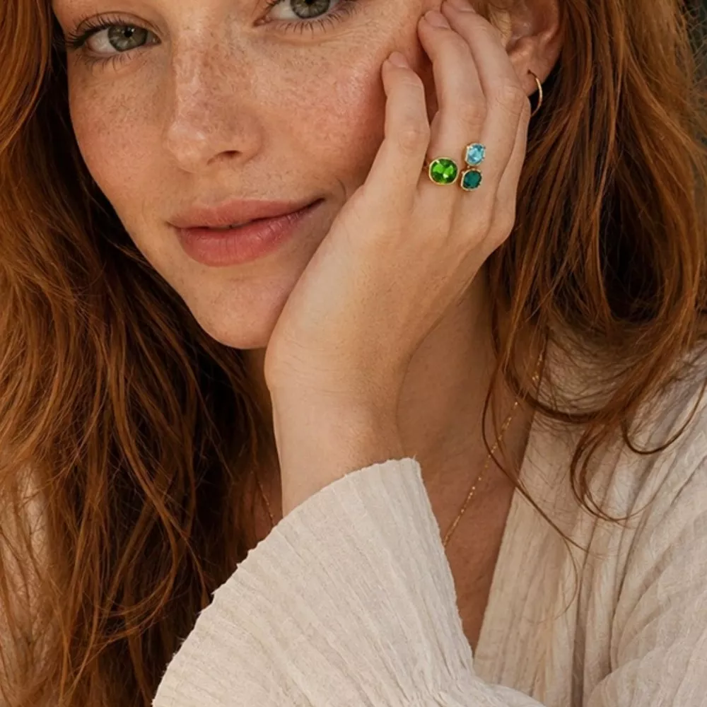 Stainless Steel Zircon Open Ring, image 3