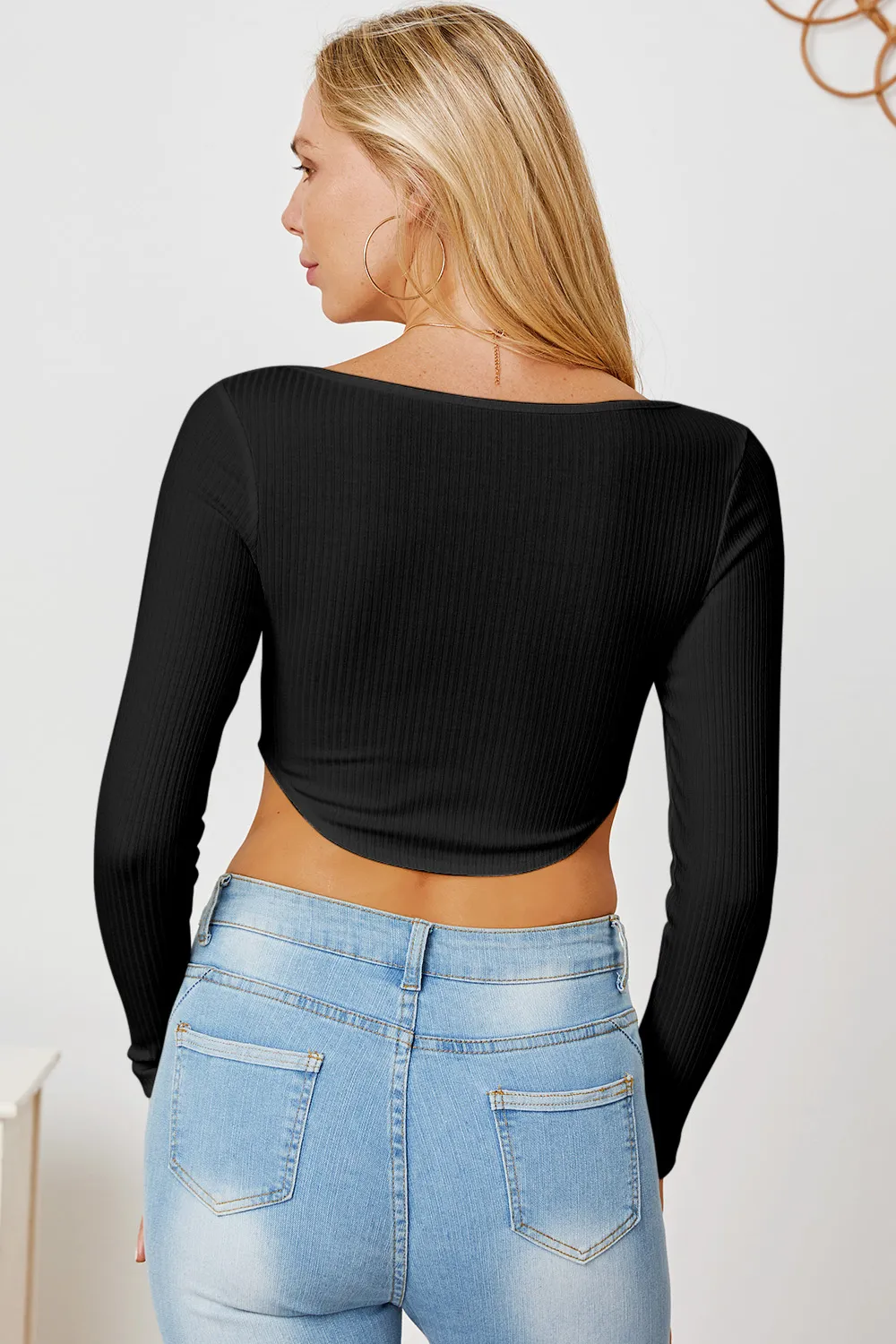 Ribbed Long Sleeve T-Shirt, image 13
