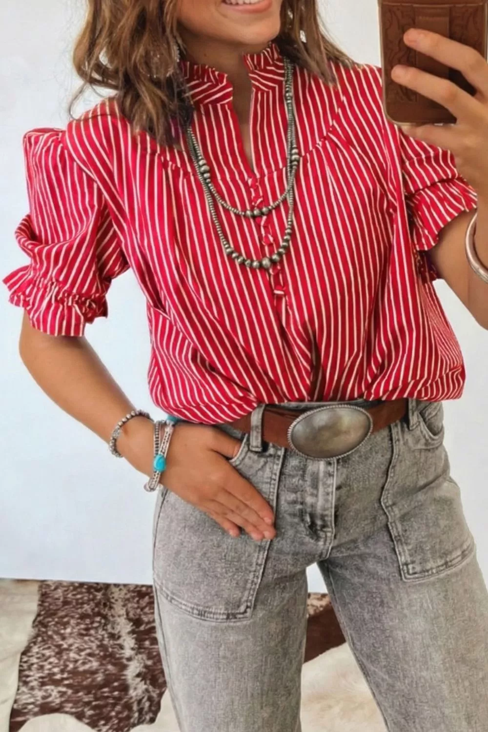 Striped Short Sleeve Shirt, image 3