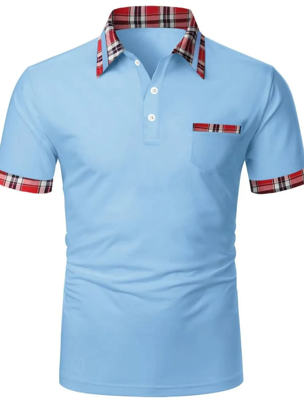 Men's Full Size Collared Neck Short Sleeve Polo Plus Size, image 7
