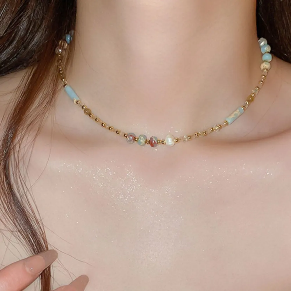 Alloy Pearl Beaded Necklace, image 6
