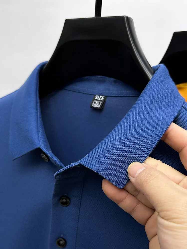 Men's Plus Size Button Detail Short Sleeve Polo, image 6