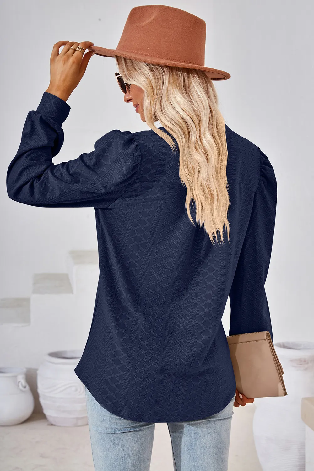 Notched Long Sleeve T-Shirt, image 9