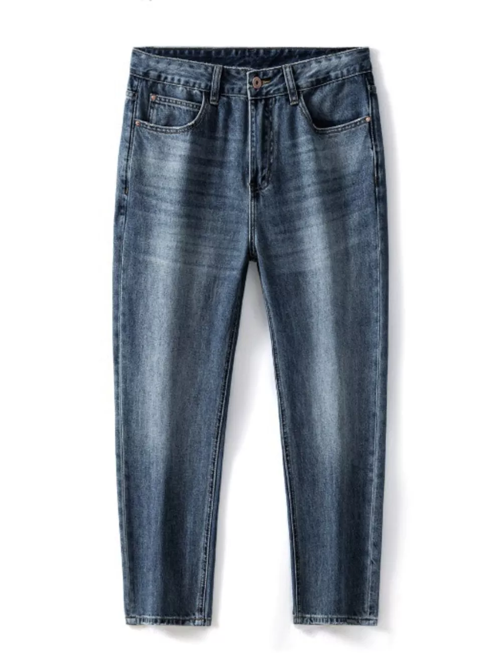 Men's Relaxed Fit Wash Jeans, image 7