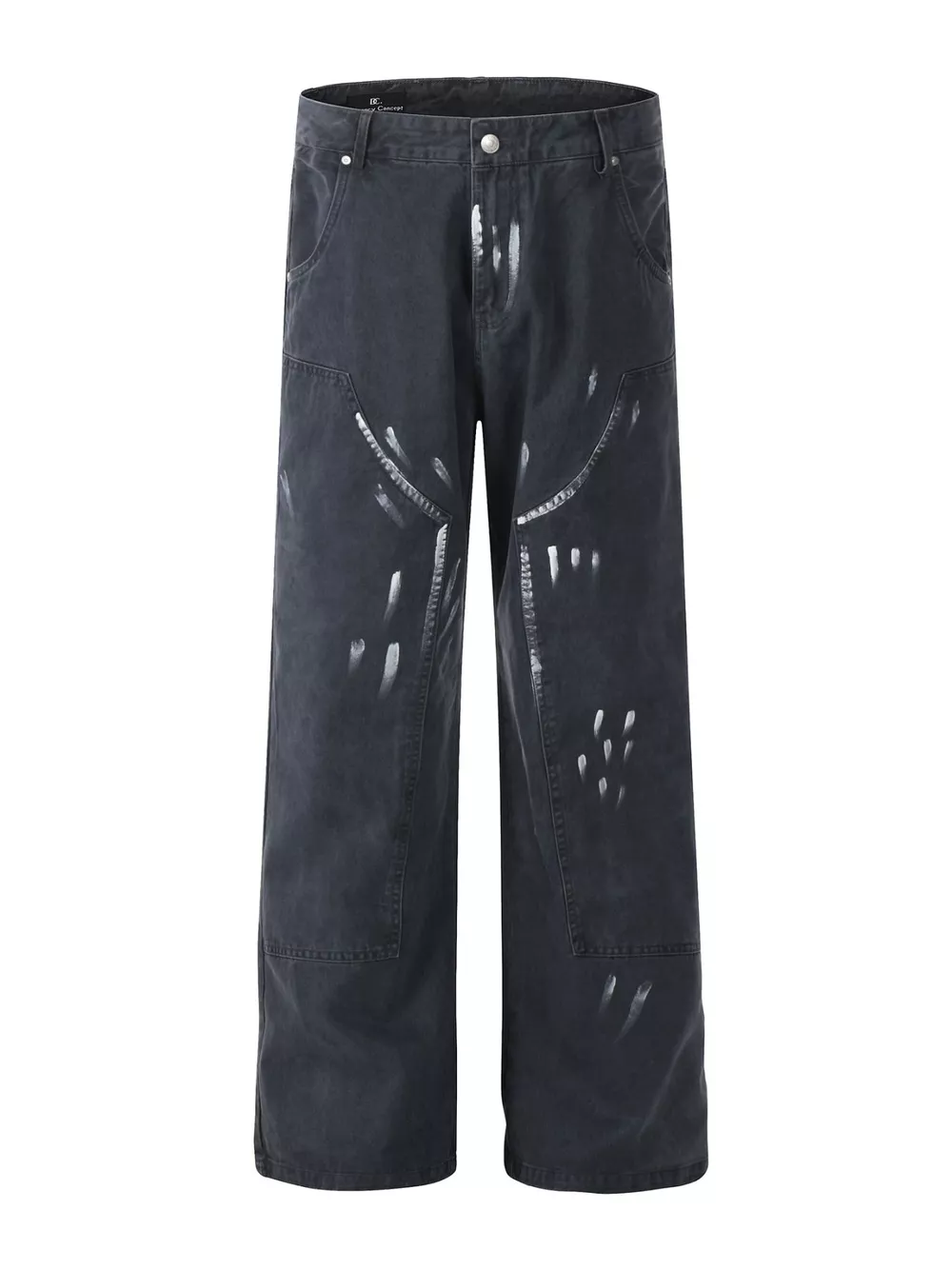 Men's Paint Splatter Wide-Leg Pants