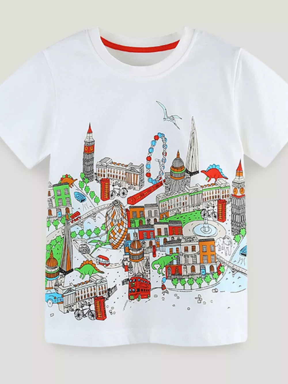 Children's London Skyline Dinosaur Adventure T-Shirt
