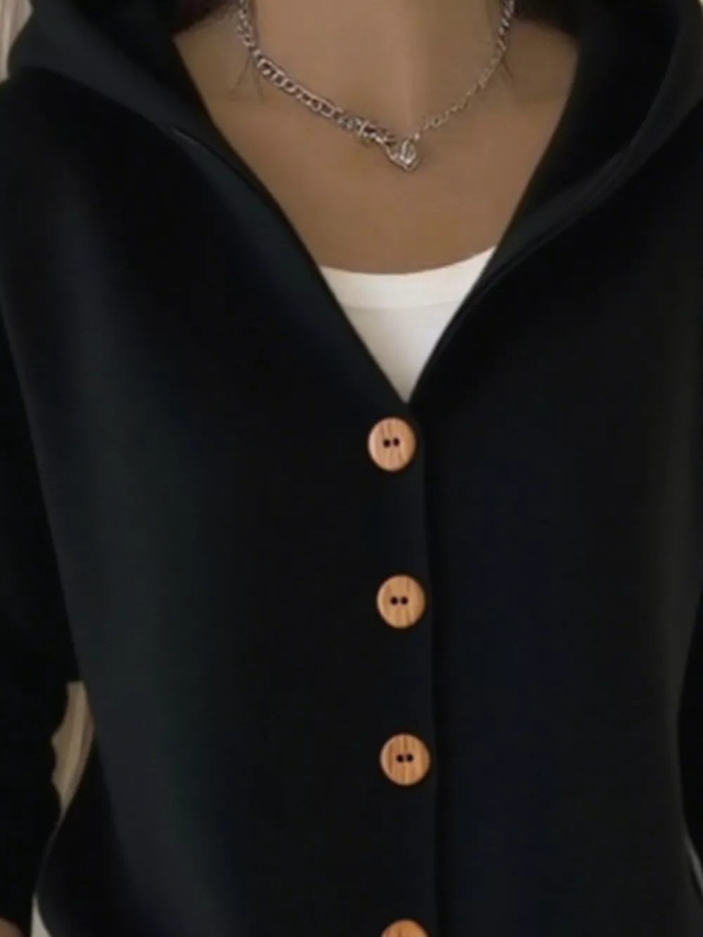 Full Size Hooded Button-Front Soft Knit Cardigan Plus Size, image 23