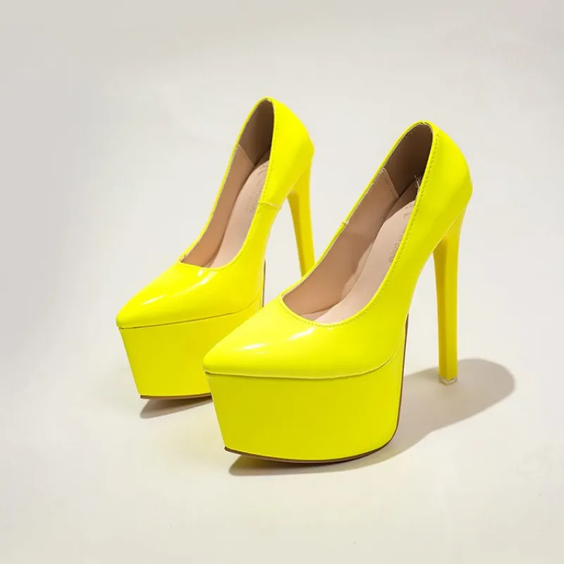 Point Toe Platform Stiletto Pumps, image 8